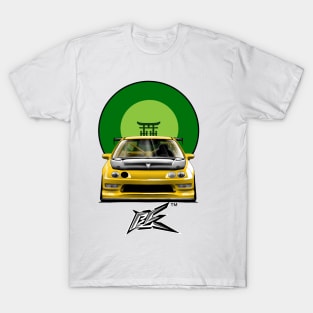 integra type r racecar lowered yellow T-Shirt